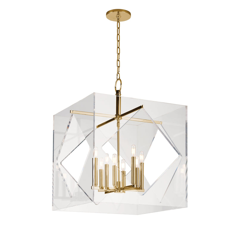 Lighting - Chandelier Travis 8 Light Chandelier // Aged Brass 