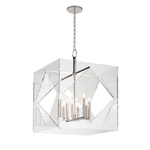 Lighting - Chandelier Travis 8 Light Chandelier // Polished Nickel 