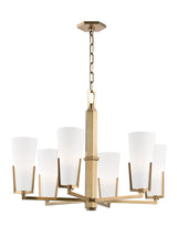 Lighting - Chandelier Upton 6 Light Chandelier // Aged Brass 