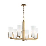 Lighting - Chandelier Upton 6 Light Chandelier // Aged Brass 