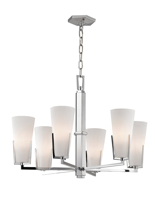 Lighting - Chandelier Upton 6 Light Chandelier // Polished Chrome 