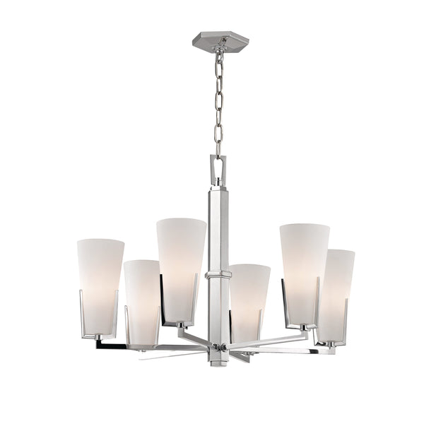 Lighting - Chandelier Upton 6 Light Chandelier // Polished Chrome 