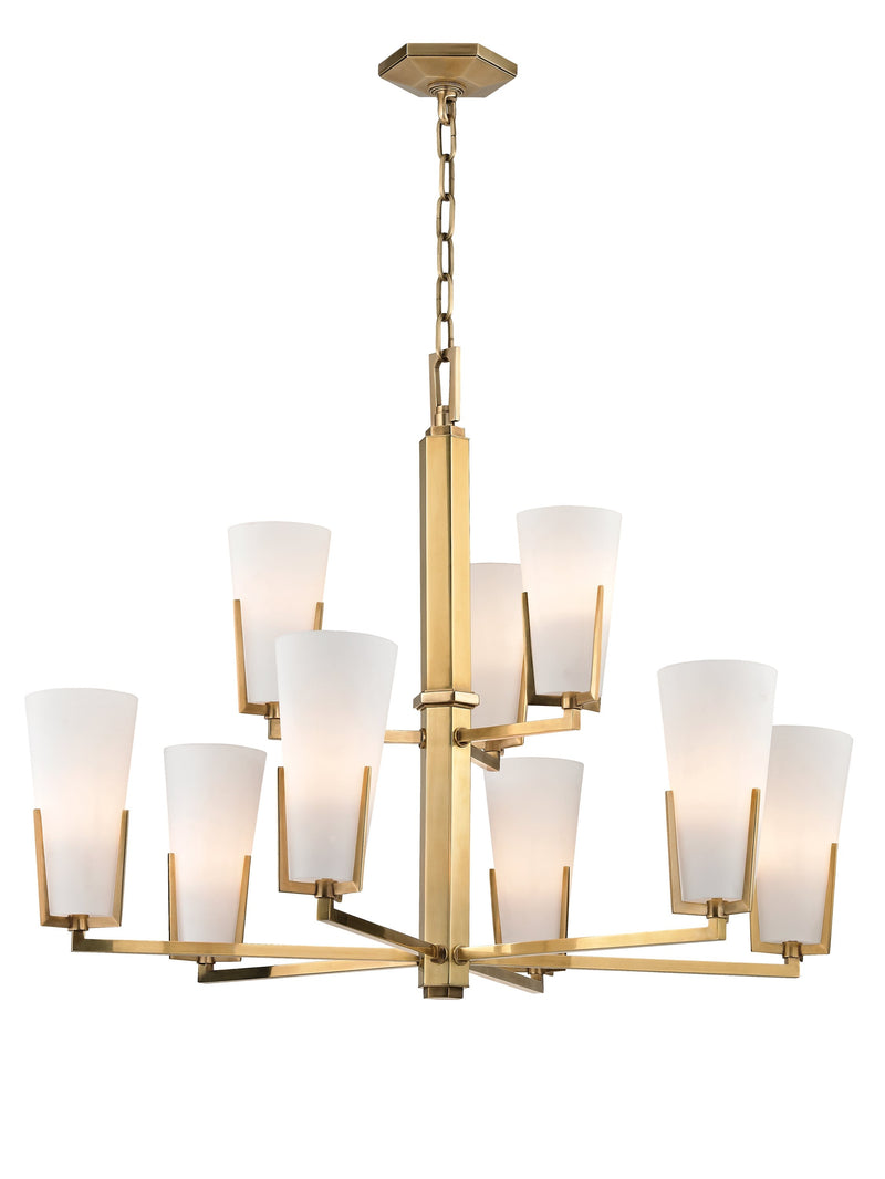 Lighting - Chandelier Upton 9 Light Chandelier // Aged Brass 