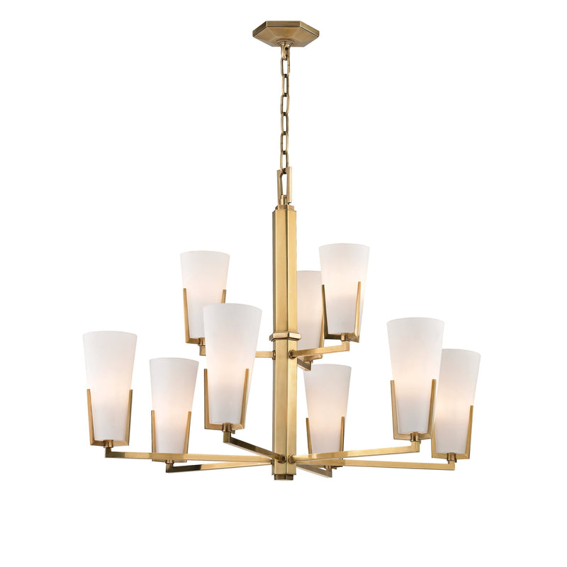 Lighting - Chandelier Upton 9 Light Chandelier // Aged Brass 