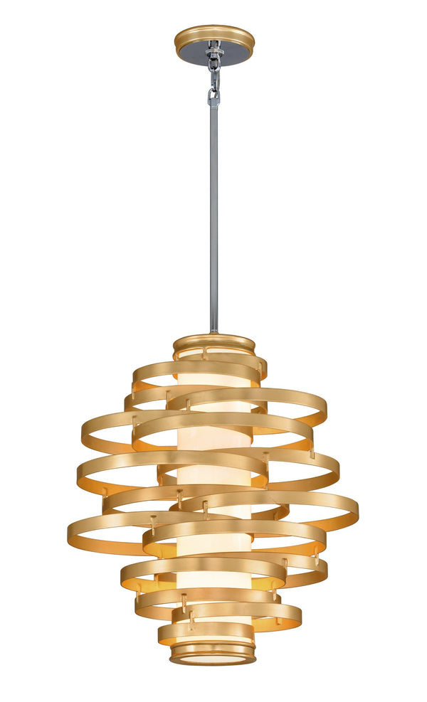 Lighting - Chandelier Vertigo 3 Light Pendant Medium // Gold Leaf 