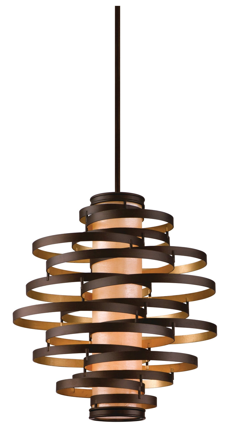 Lighting - Chandelier Vertigo 4 Light Pendant Large // Bronze and Gold Leaf 