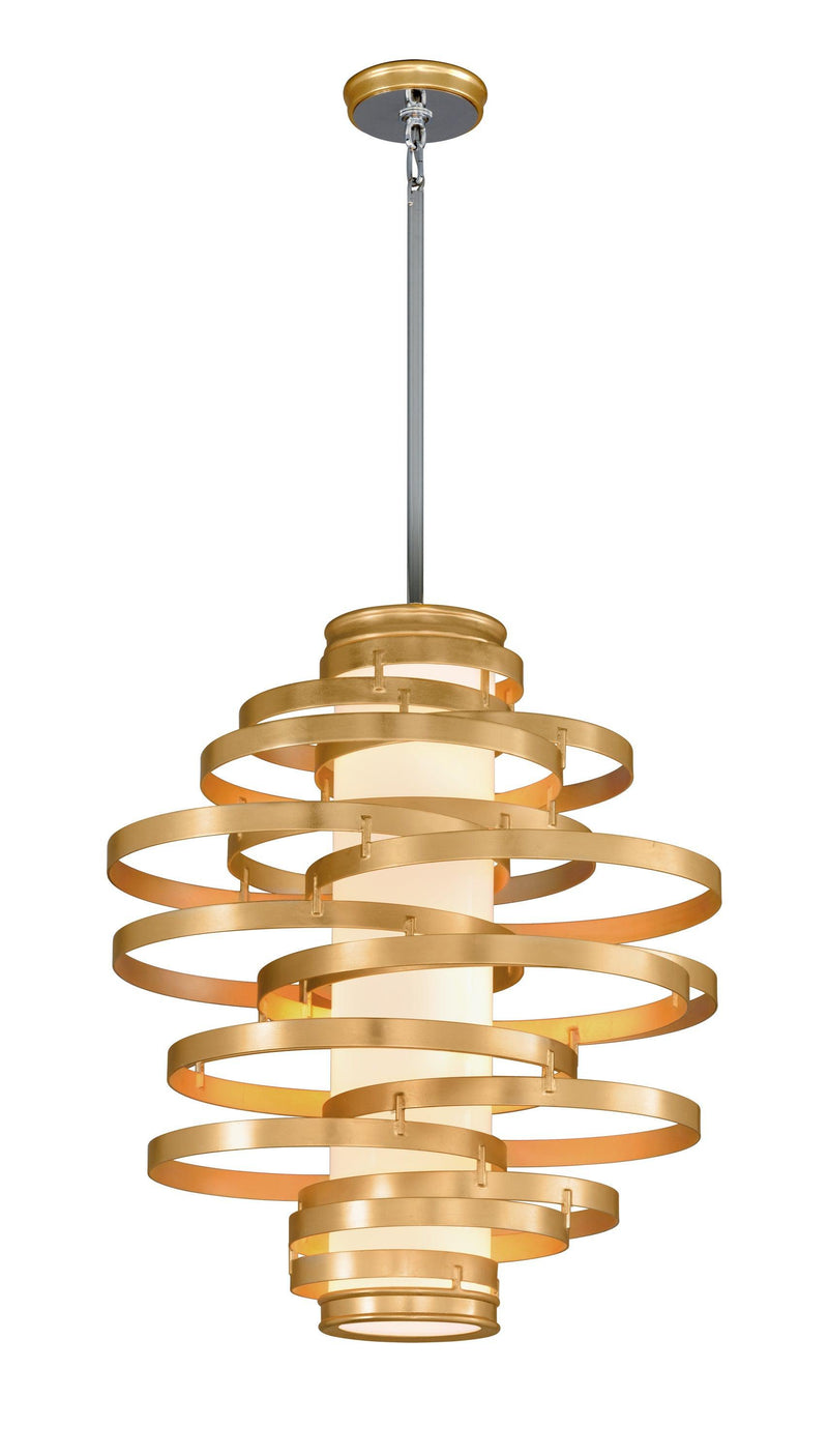 Lighting - Chandelier Vertigo 4 Light Pendant Large // Gold Leaf 