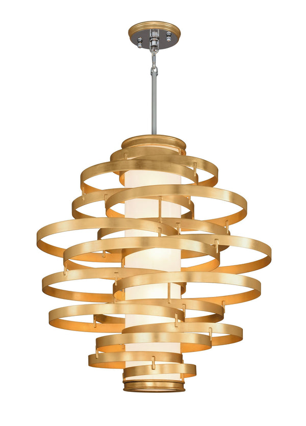 Lighting - Chandelier Vertigo 6 Light Pendant Extra Large // Gold Leaf 