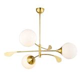 Lighting - Chandelier Victoria 3 Light Chandelier // Vintage Gold Leaf 