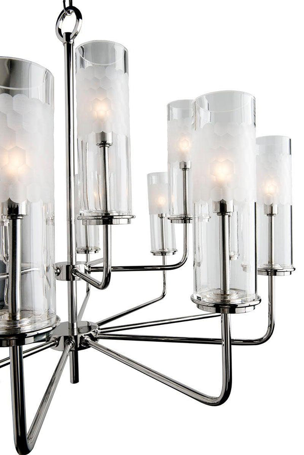 Lighting - Chandelier Wentworth 12 Light Chandelier // Polished Nickel 