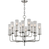 Lighting - Chandelier Wentworth 12 Light Chandelier // Polished Nickel 