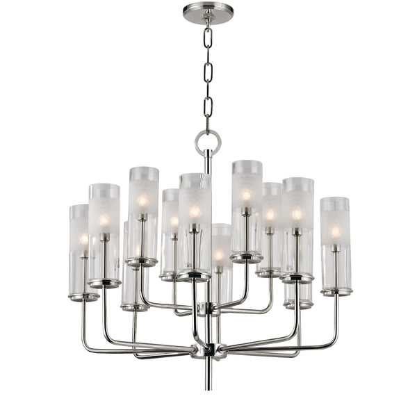 Lighting - Chandelier Wentworth 12 Light Chandelier // Polished Nickel 