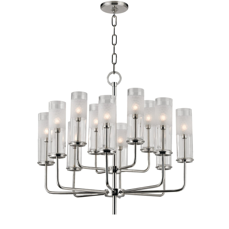 Lighting - Chandelier Wentworth 12 Light Chandelier // Polished Nickel 