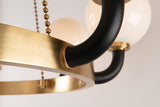 Lighting - Chandelier Werner 8 Light Pendant // Aged Brass & Black 