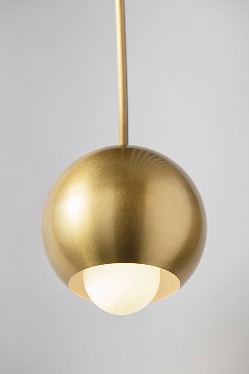 Lighting - Chandelier Willow 4 Light Chandelier // Aged Brass & Black 