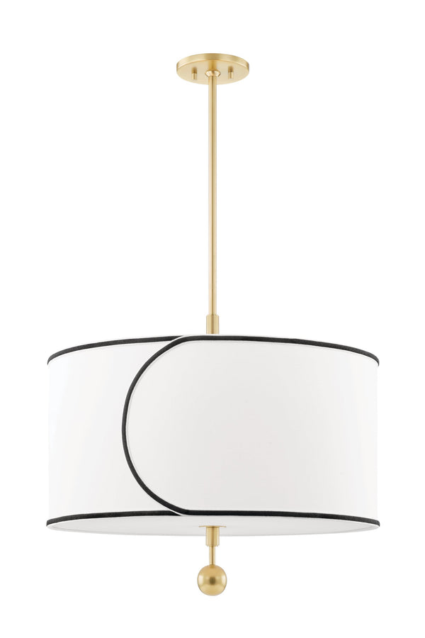 Lighting - Chandelier Zara 3 Light Large Pendant // Aged Brass 