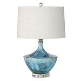 Lighting Chasida Blue Ceramic Lamp 