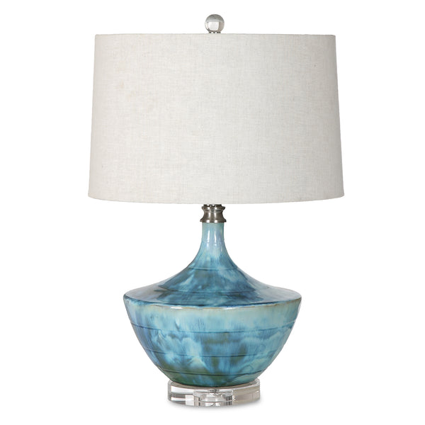 Lighting Chasida Blue Ceramic Lamp 