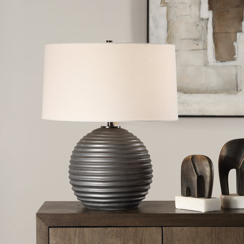 Lighting Chelsom Ribbed Table Lamp 