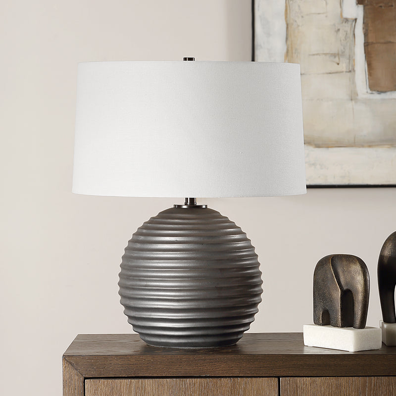 Lighting Chelsom Ribbed Table Lamp 
