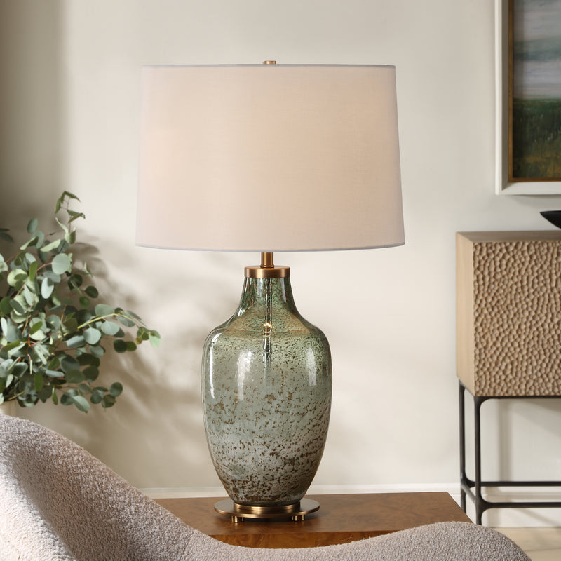 Lighting Chianti Olive Glass Table Lamp 