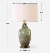 Lighting Chianti Olive Glass Table Lamp 