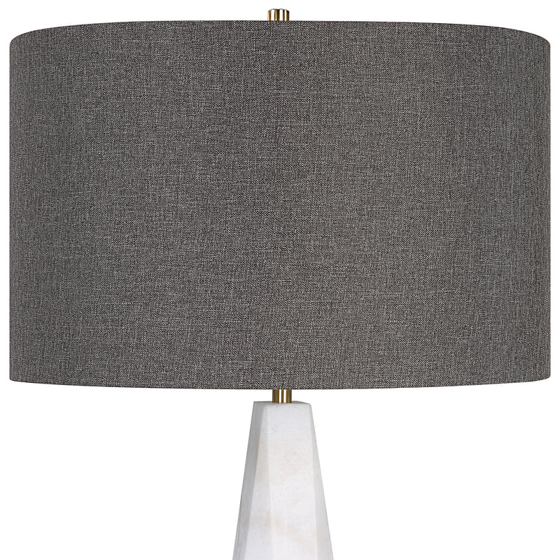 Lighting Citadel White Marble Table Lamp 