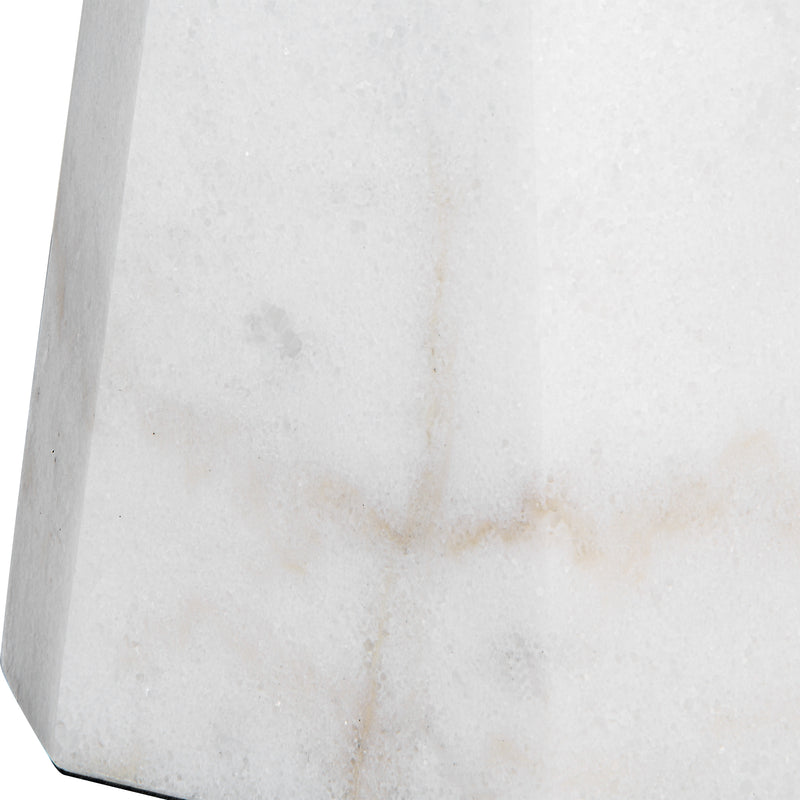 Lighting Citadel White Marble Table Lamp 