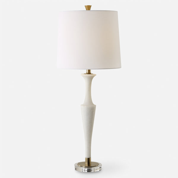 Lighting Colette White Stone Table Lamp 