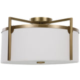 Lighting Colfax Brass 3 Light Semi Flush 