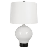 Lighting Collar Gloss White Table Lamp 
