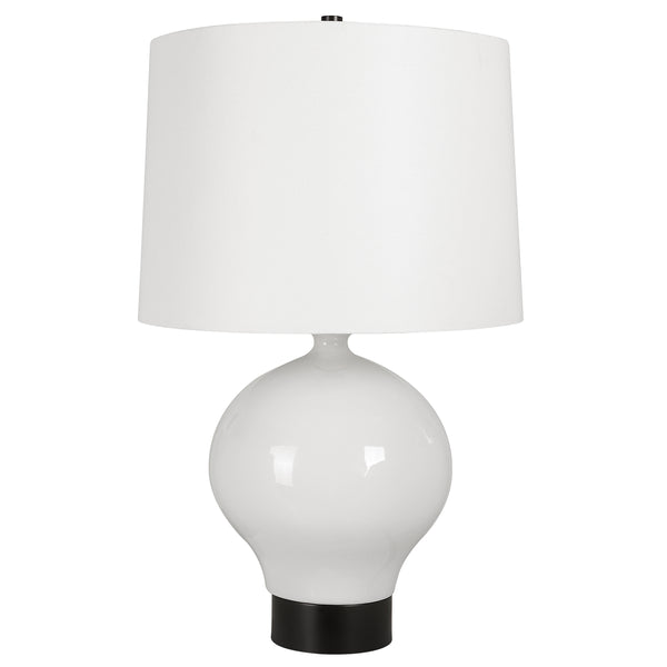 Lighting Collar Gloss White Table Lamp 