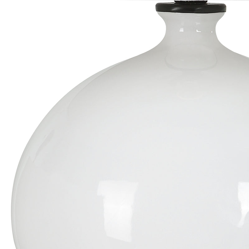 Lighting Collar Gloss White Table Lamp 