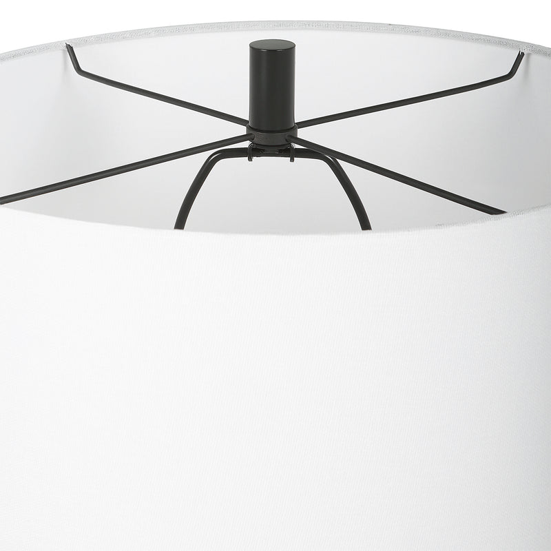 Lighting Collar Gloss White Table Lamp 