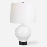 Lighting Collar Gloss White Table Lamp 