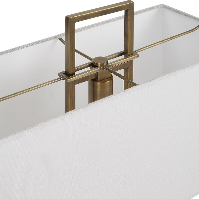 Lighting Column White Marble Table Lamp 