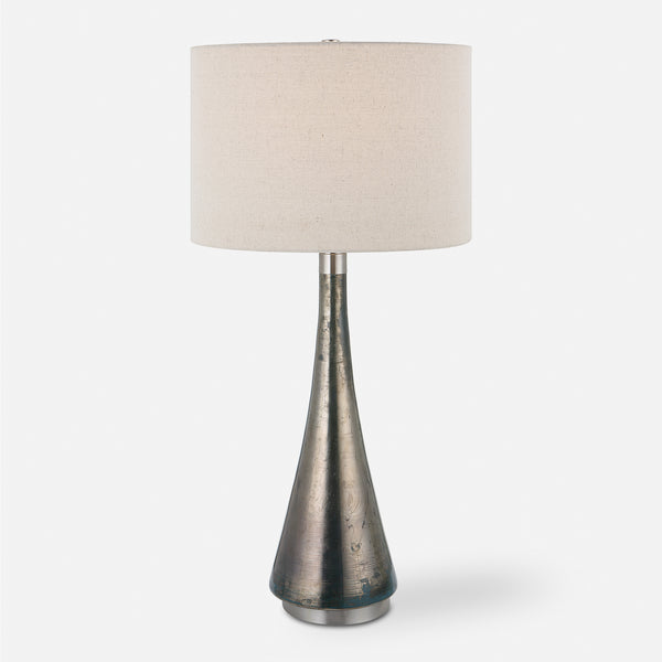 Lighting Contour Metallic Glass Table Lamp 