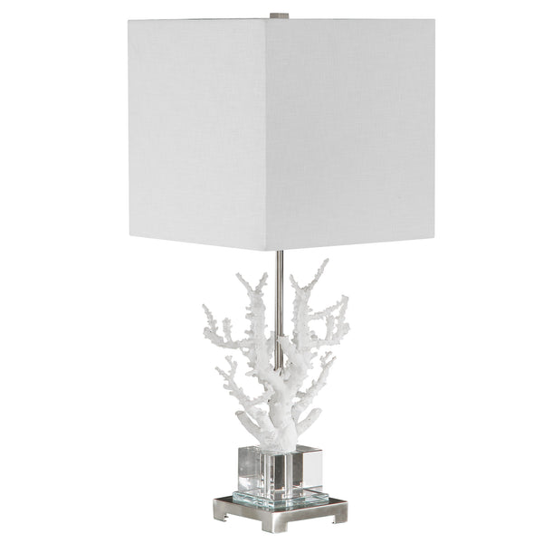 Lighting Corallo White Coral Table Lamp 