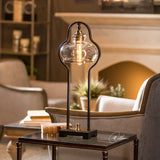 Lighting Cotulla Aged Black Desk Lamp 