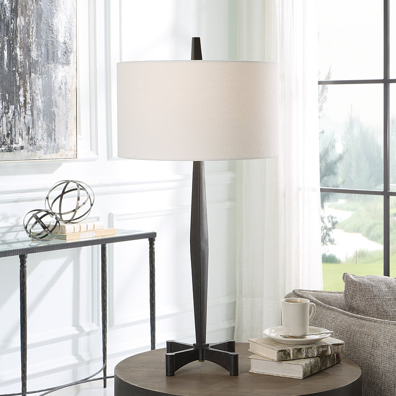 Lighting Counteract Rust Metal Table Lamp 