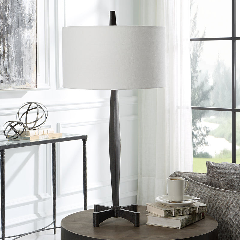Lighting Counteract Rust Metal Table Lamp 