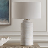 Lighting Crimp Ribbed Table Lamp 