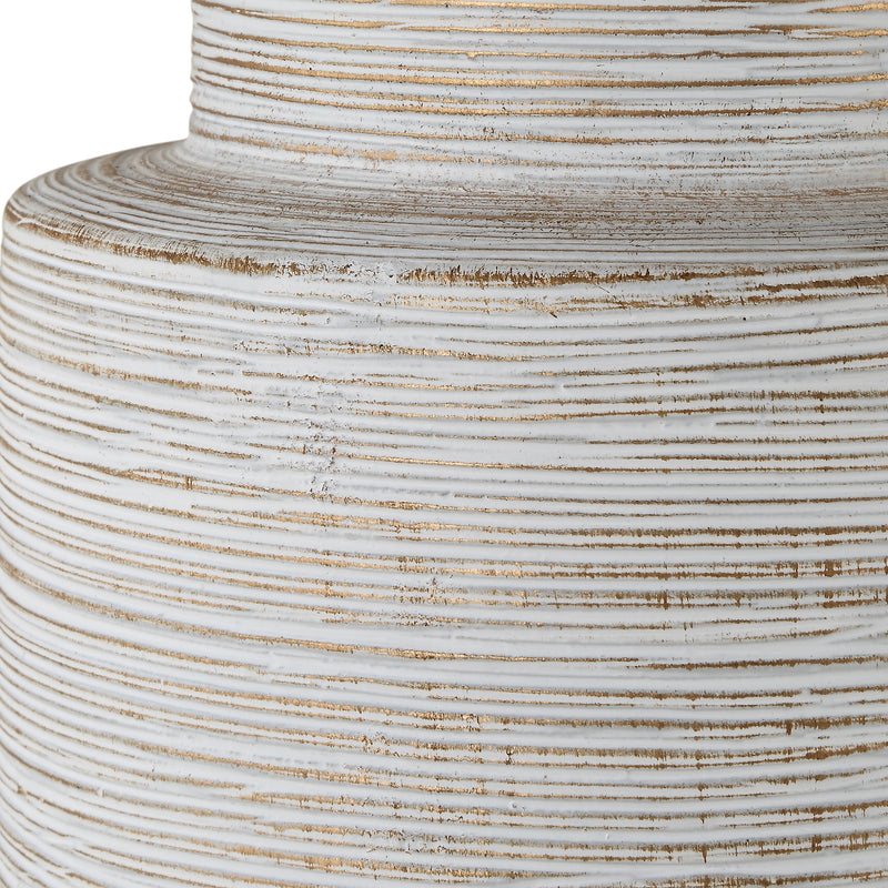 Lighting Crimp Ribbed Table Lamp 