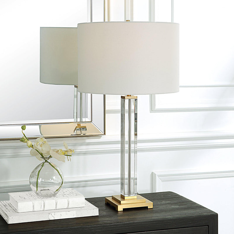 Lighting Crystal Column Table Lamp 