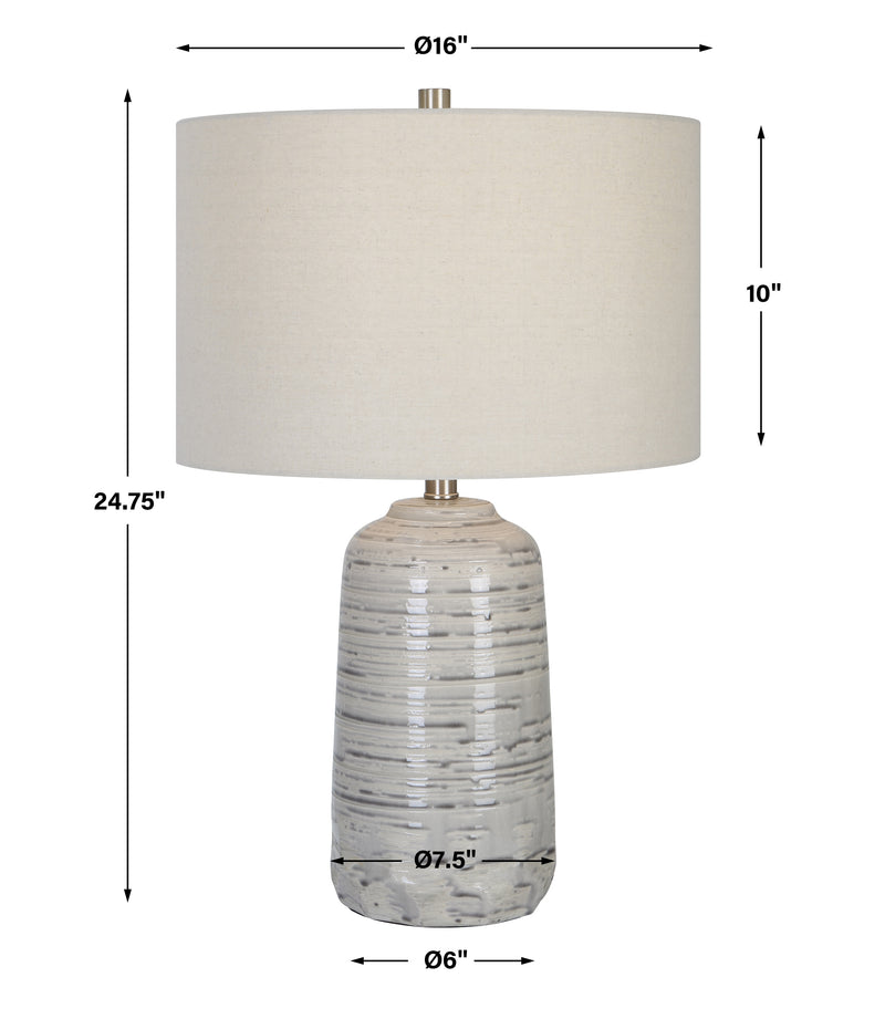 Lighting Cyclone Ivory Table Lamp 