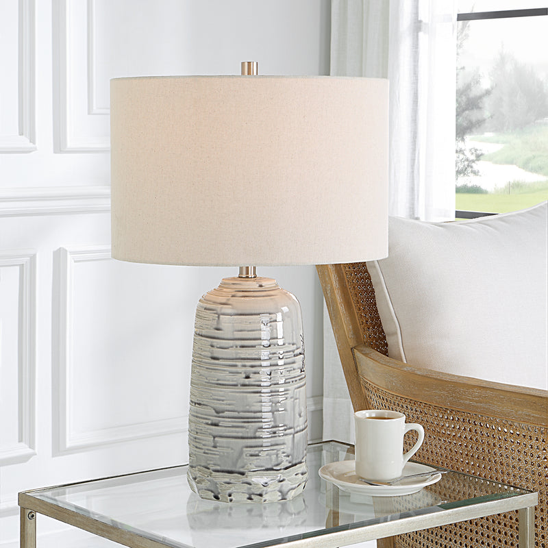 Lighting Cyclone Ivory Table Lamp 