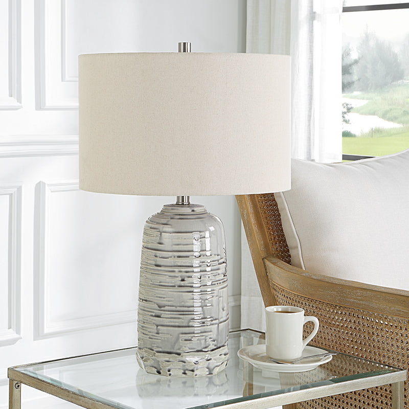 Lighting Cyclone Ivory Table Lamp 