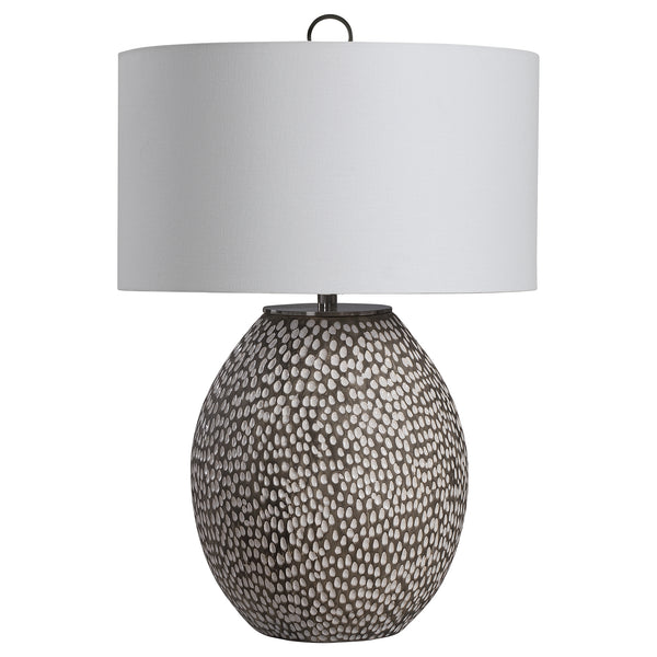 Lighting Cyprien Gray White Table Lamp 