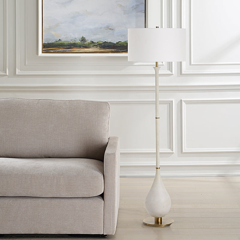 Lighting Dewdrop Ivory Floor Lamp 