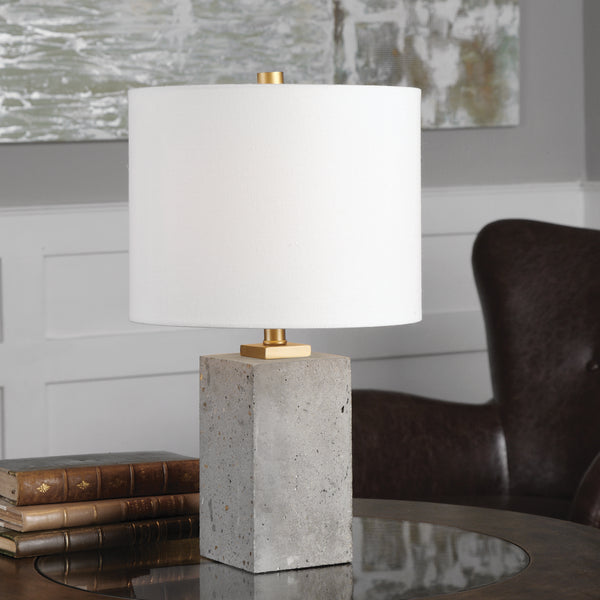Lighting Drexel Concrete Block Lamp 